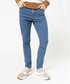 jean homme skinny taille haute en coton stretch grisD334301_2