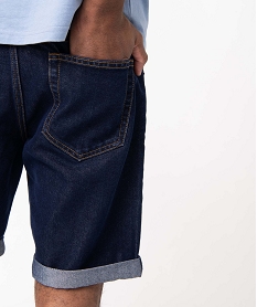 bermuda en jean homme fin et souple bleuD335101_2