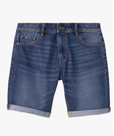 bermuda en jean homme fin et souple gris shorts en jeanD335201_4