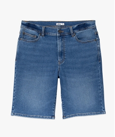 bermuda en jean homme extensible coupe droite gris shorts en jeanD335401_4