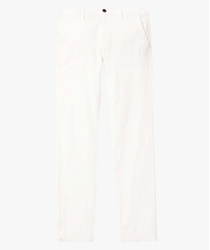 pantalon chino en coton stretch coupe slim homme beige pantalons de costumeD335801_4