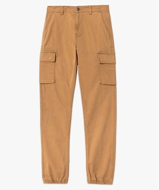 pantalon homme cargo coupe straight beige pantalons de costumeD336101_4