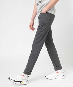 pantalon homme coupe straight en toile gris pantalons de costumeD336301_1