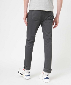 pantalon homme coupe straight en toile gris pantalonsD336301_3