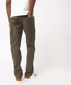 pantalon homme coupe cargo en coton stretch vertD336401_3