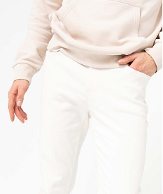 jean homme coupe slim en coton stretch blanc pantalons de costumeD336901_2