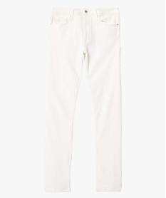 jean homme coupe slim en coton stretch blanc pantalons de costumeD336901_4