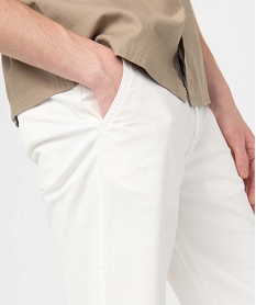 bermuda homme coupe chino en toile stretch beigeD337601_2