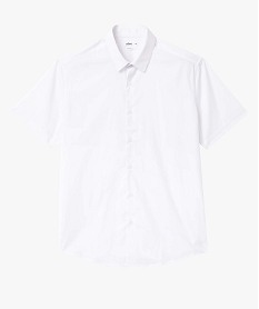 chemise homme a manches courtes coupe regular - repassage facile blanc chemise manches courtesD339301_4