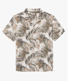 chemise homme a manches courtes tropical en viscose fluide imprimee imprimeD339701_4