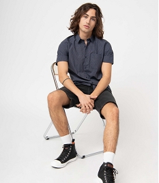 SANS GENRE MARINE CHEMISE IMPRIME MARINE:40178480291-Coton////