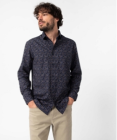 PULL BLEU / GRIS CHEMISE BLEU MARINE:40178510065-Coton////