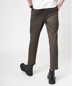 pantalon homme en maille piquee beigeD342801_3