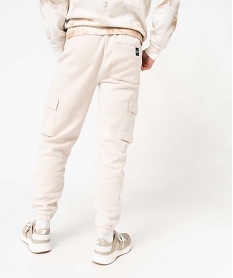 pantalon de jogging homme molletonne beige pantalonsD343201_3