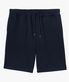 bermuda homme en maille extensible bleuD343301_4
