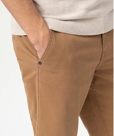 bermuda homme coupe chino a taille elastiquee brunD344501_2
