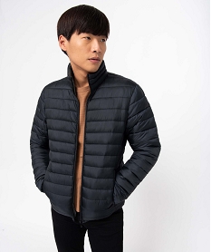 GEMO Blouson homme matelassé à col montant Noir