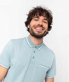 SWEAT YELLOW POLO BLEU / GRIS:40179440158-Coton////