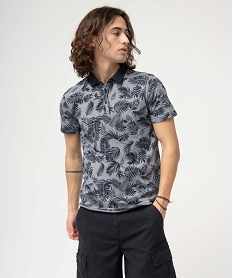 SANDALE NOIR POLO BLEU MARINE:40179440359-Coton////