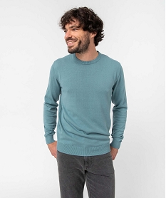 TOILE MARINE FONCE PULL BLEU / GRIS:40179530047-Coton////