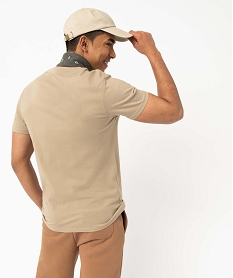 tee-shirt a manches courtes et col rond homme beige tee-shirtsD350501_3