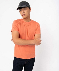 SWEAT FLEURS TEE-SHIRT ORANGE:40179540173-Coton////