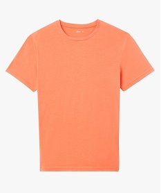 tee-shirt a manches courtes et col rond homme orange tee-shirtsD350701_4