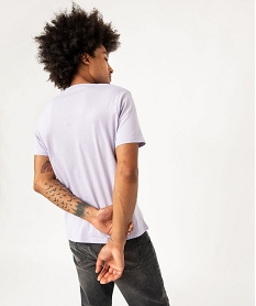 tee-shirt a manches courtes et col rond homme violet tee-shirtsD350801_3