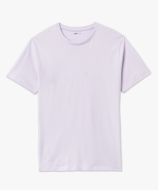 tee-shirt a manches courtes et col rond homme violet tee-shirtsD350801_4