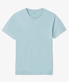 tee-shirt a manches courtes et col rond homme bleu tee-shirtsD350901_4
