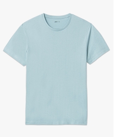 tee-shirt homme a manches courtes et col rond bleu tee-shirtsD350901_4