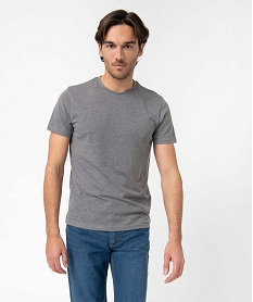tee-shirt homme a manches courtes et col rond gris tee-shirtsD351001_1