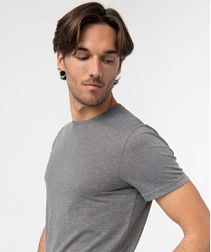 tee-shirt homme a manches courtes et col rond gris tee-shirtsD351001_2