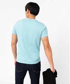 tee-shirt homme a manches courtes et col v bleu tee-shirtsD351401_3