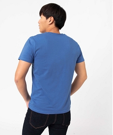 tee-shirt homme a manches courtes et col v bleu tee-shirtsD351501_3