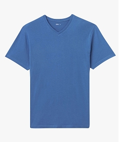 tee-shirt homme a manches courtes et col v bleu tee-shirtsD351501_4