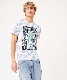 tee-shirt homme a manches courtes imprime - rick morty blanc tee-shirtsD354001_1