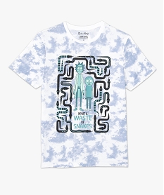 tee-shirt homme a manches courtes imprime - rick morty blanc tee-shirtsD354001_4