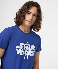 tee-shirt homme imprime - star wars bleu tee-shirtsD354501_2