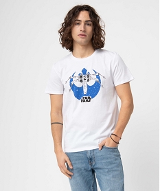 tee-shirt homme a manches courtes et motif - star wars blanc tee-shirtsD354601_2