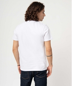 tee-shirt homme a manches courtes en maille epaisse blanc tee-shirtsD355201_3