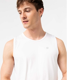 debardeur homme en maille respirante blanc tee-shirtsD355701_2