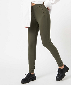 CHAUSSURE PLAT CAMEL PANTALON KAKI:40280130022-Viscose////