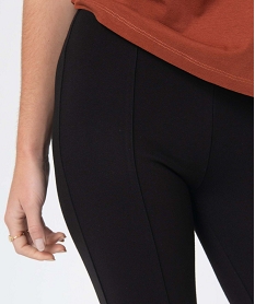 leggings femme en maille milano avec ceinture fantaisie noir leggings et jeggingsD356101_2