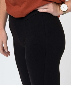 leggings femme en maille milano avec braguette surpiquee noir leggings et jeggingsD356201_2