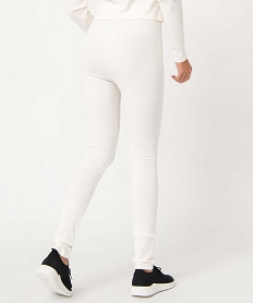 legging femme en maille a grosses cotes beige leggings et jeggingsD356501_3