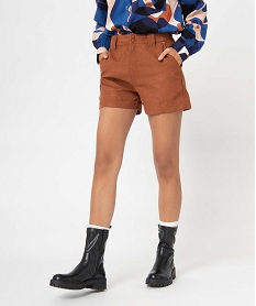 CHAUSSURE PLAT BROWN SHORT ROUILLE:40281200109-Polyester///Polyester/