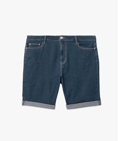 bermuda en jean a revers femme grande taille gris shortsD356801_4