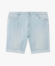 bermuda en jean a revers femme grande taille blanc chine shortsD357101_4