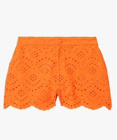 short femme en broderie anglaise orange shortsD357701_4
